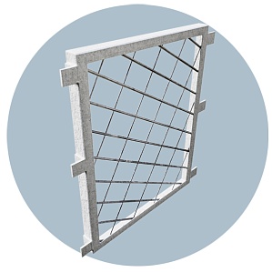 Решетка стационарная наружная