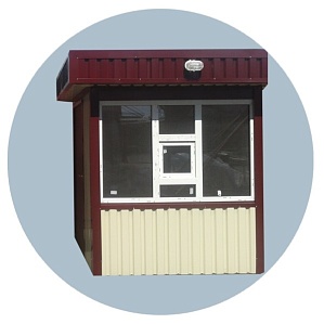 Торговый киоск с рекламным коробом 2000х2000 мм