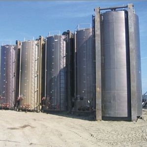 Вертикальная гельная емкость ВГЕ-50 м3